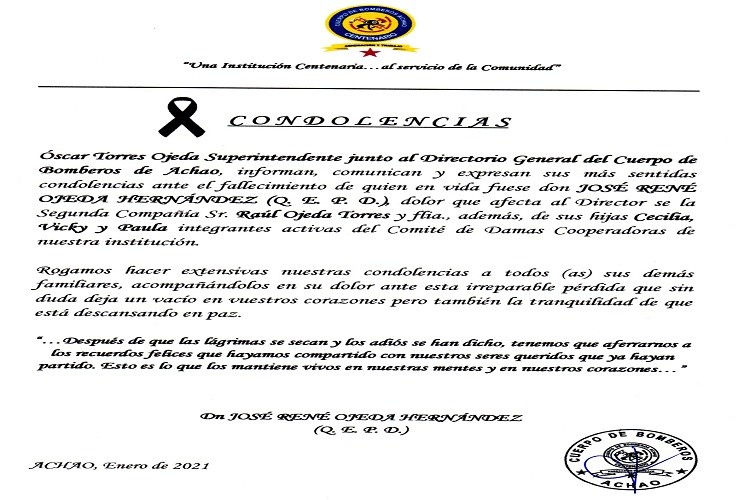 Bomberos de Achao - Abnegación y Trabajo