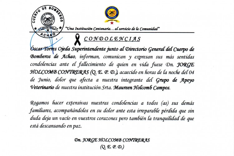 Bomberos de Achao - Abnegación y Trabajo