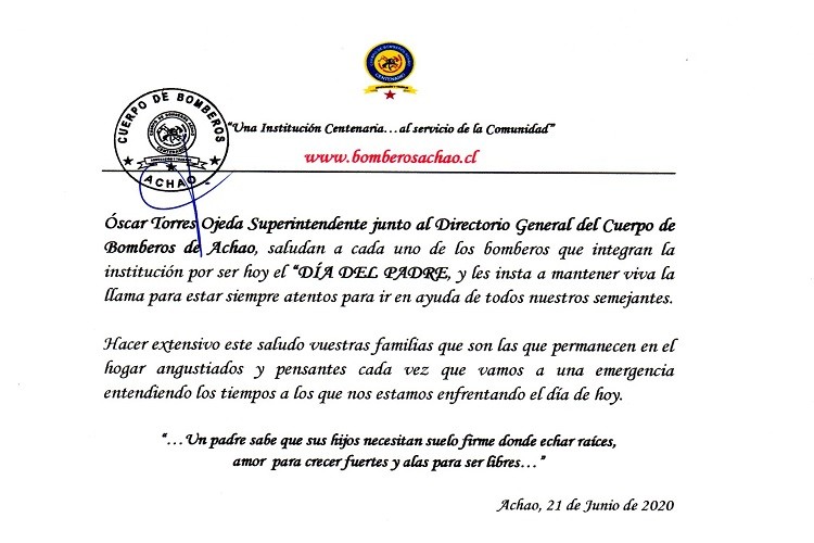 Bomberos de Achao - Abnegación y Trabajo